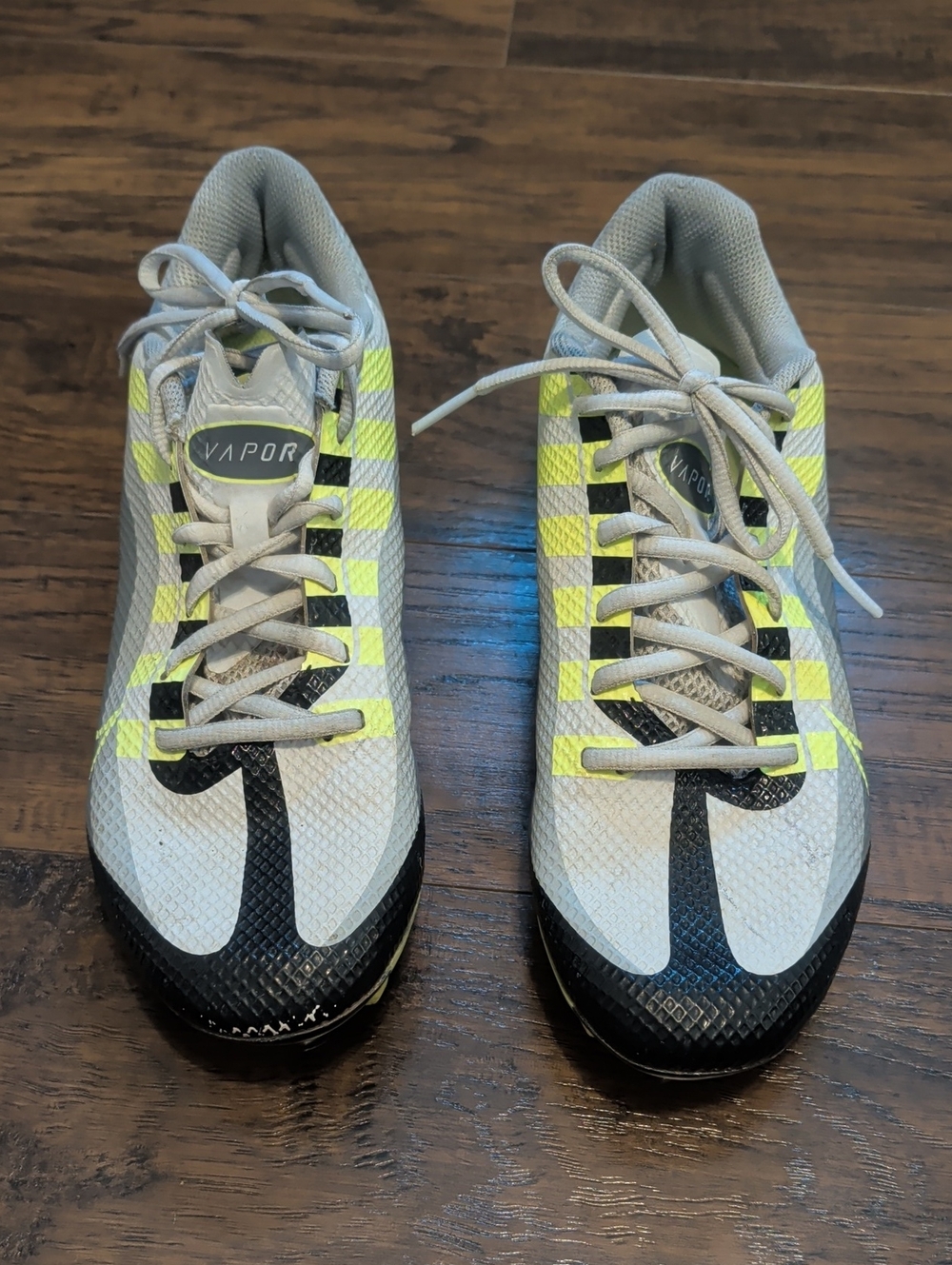 Nike White Mesh Running Shoes with Black Accents